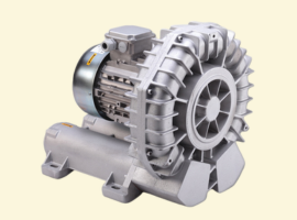 Industrial air blower with metal casing and radial fan, designed for high performance and efficiency in various applications.